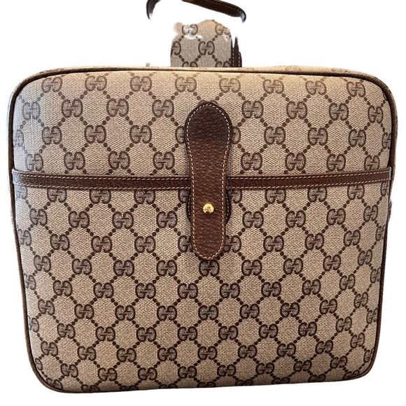 Gucci Vintage GG Supreme Coated Canvas Bicycle Saddle Bags - Picture 8 of 12